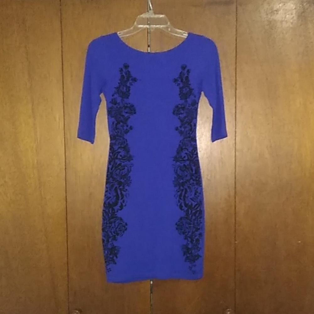 Bodycon blue dress